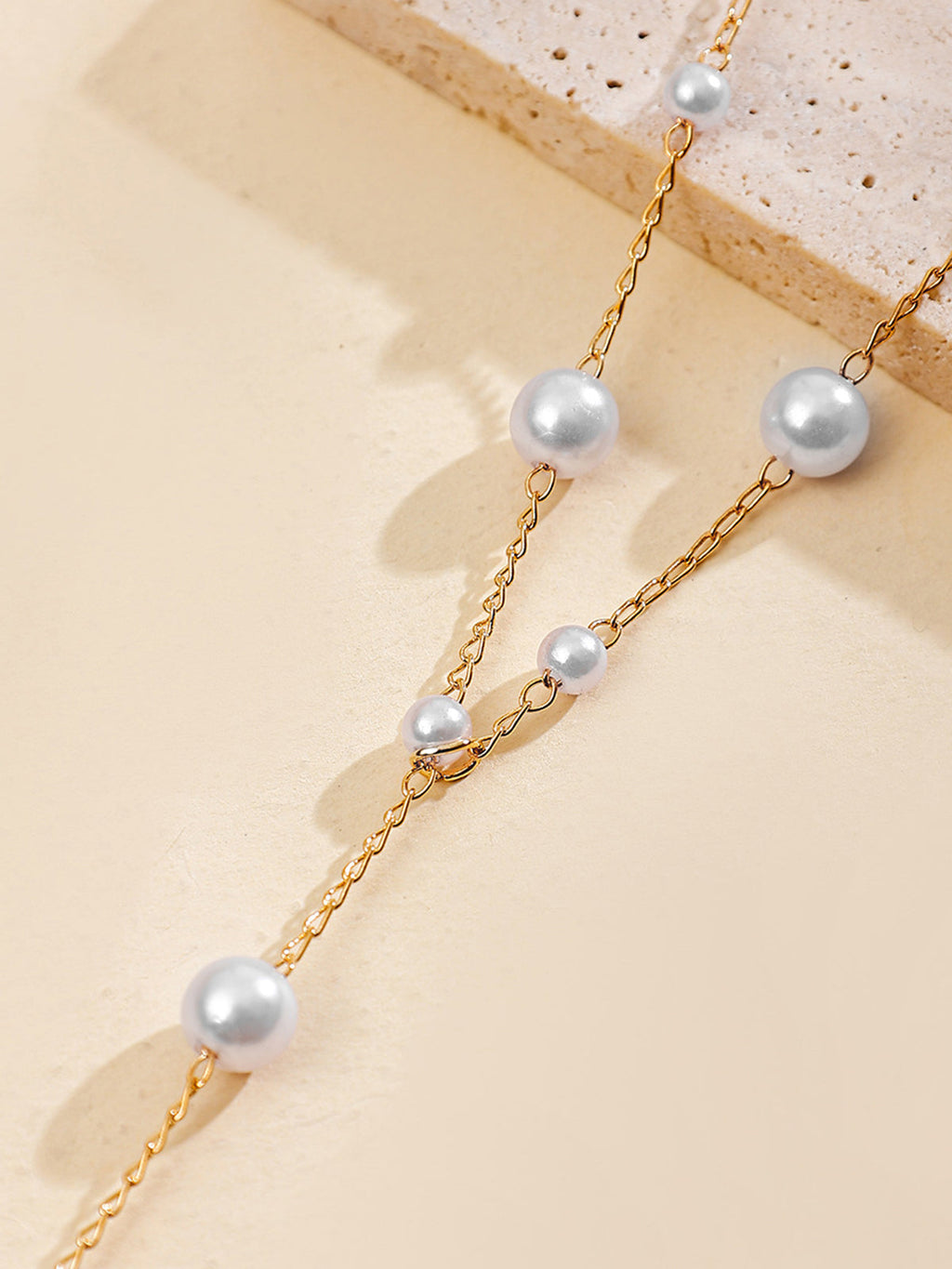 Collier en Y Goutte de Perle