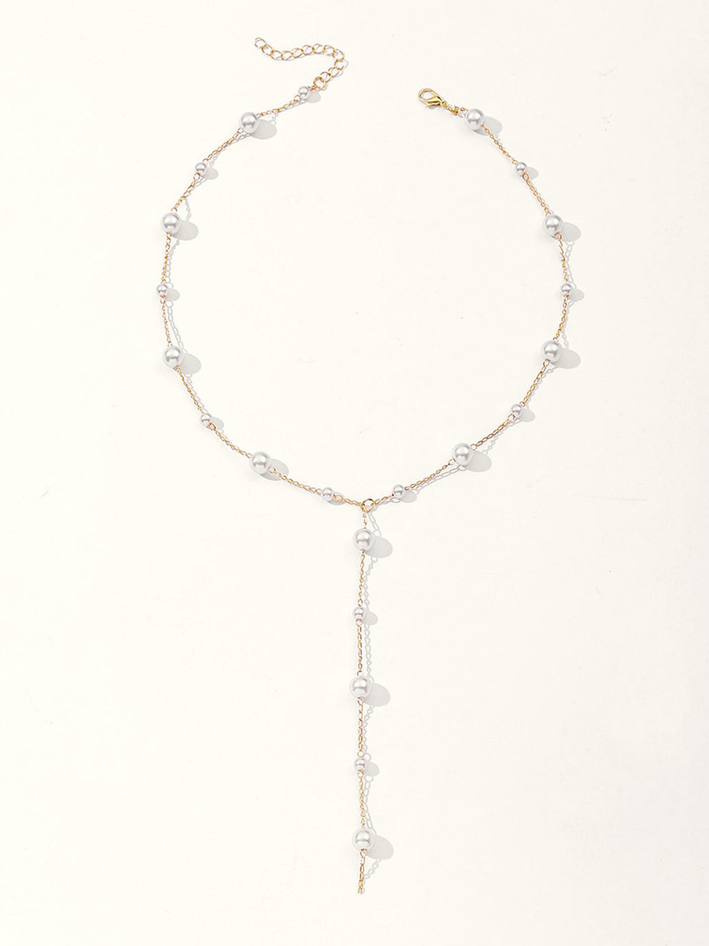 Collier en Y Goutte de Perle