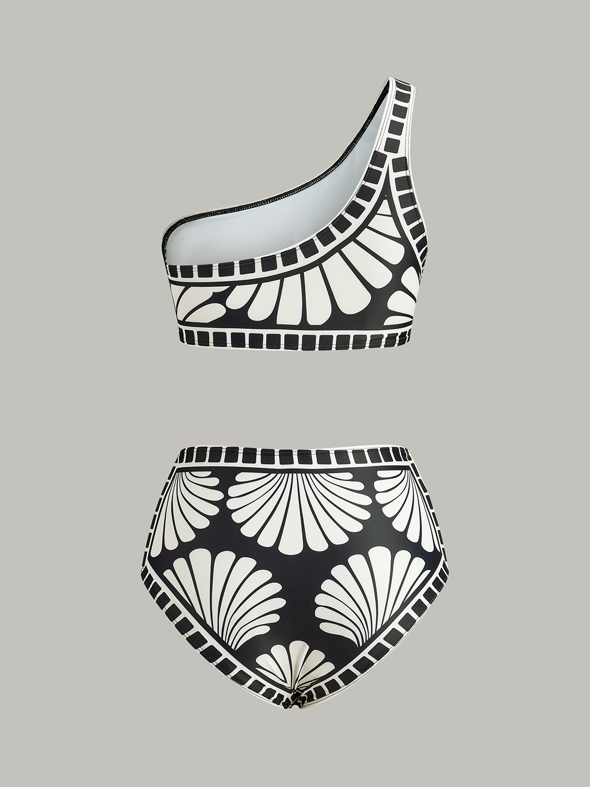 Asymmetrisches Ein-Schulter-Bikini-Set 