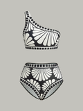 Asymmetrisches One-Shoulder-Bikini-Set