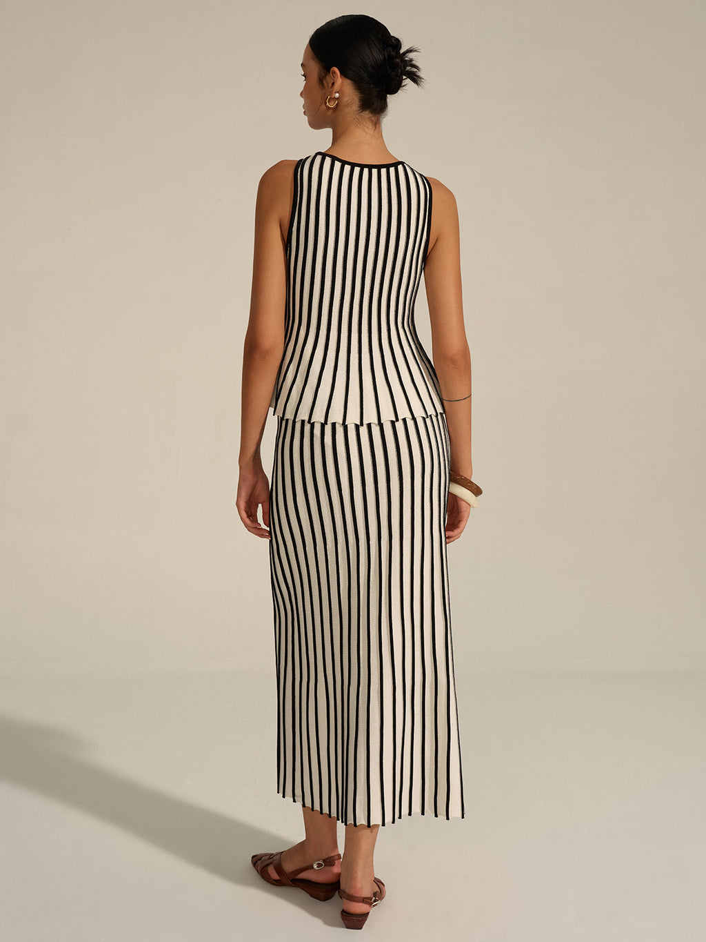 Ensemble tricot rayé