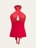Neckholder-Top mit freiem Rücken