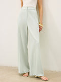 High-Waist-Hose mit weitem Bein