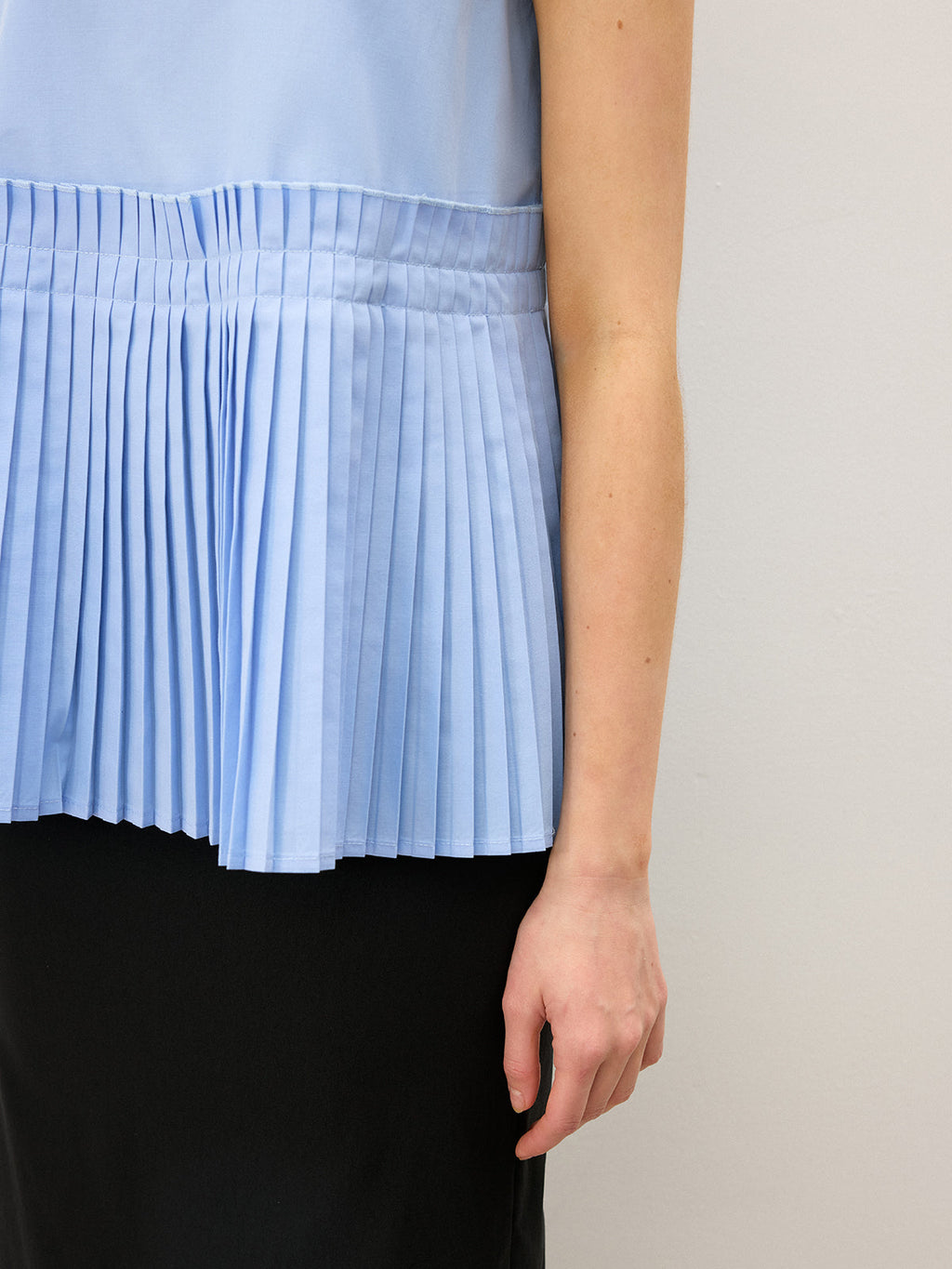 Plissiertes Saum-Tanktop