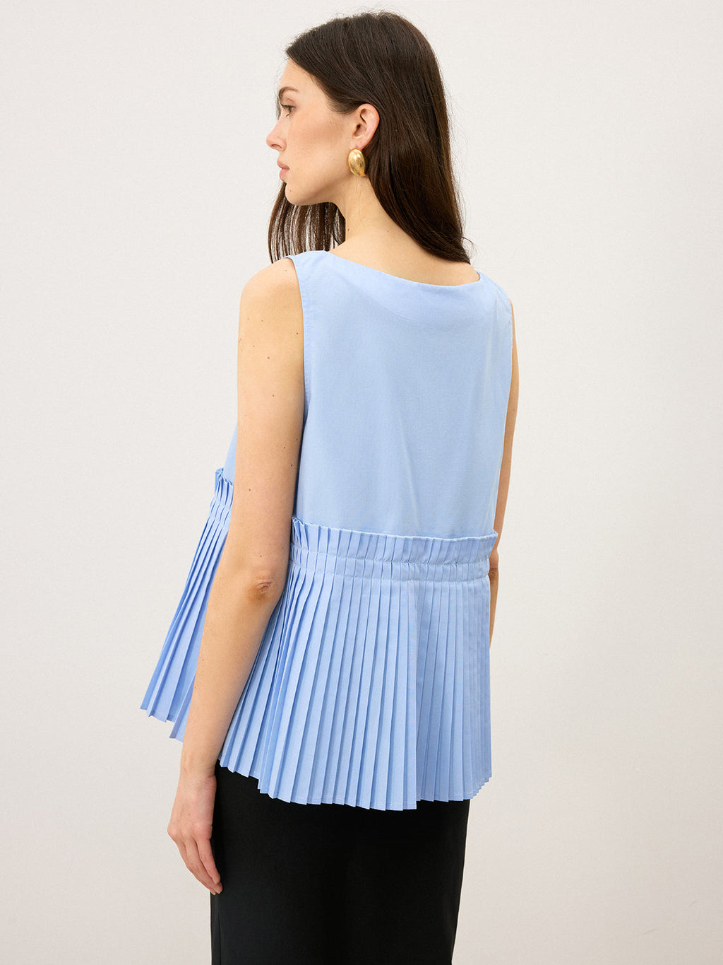 Plissiertes Saum-Tanktop