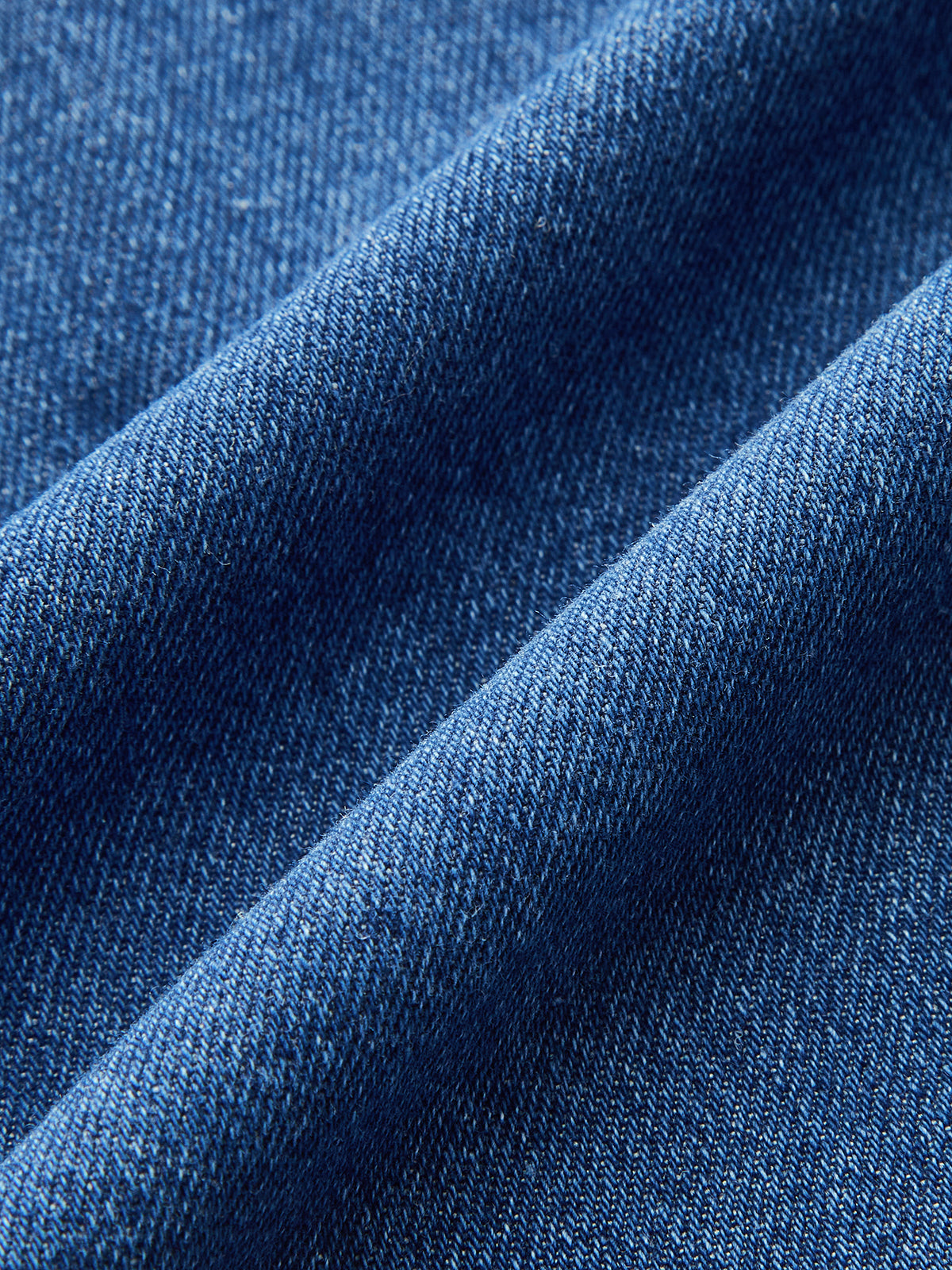 Sweetheart Collar Denim Dress