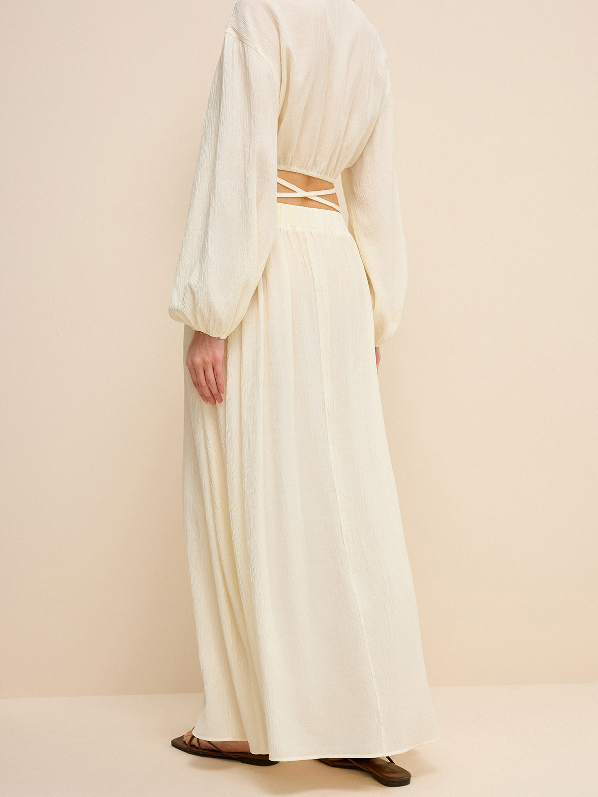 Oversized-Maxirock mit Struktur und Taschen 