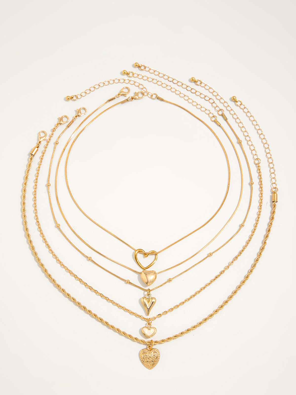 Layered Heart Necklaces