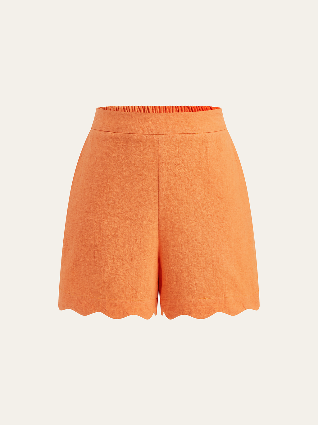 Ensemble caraco et short à ourlet festonné