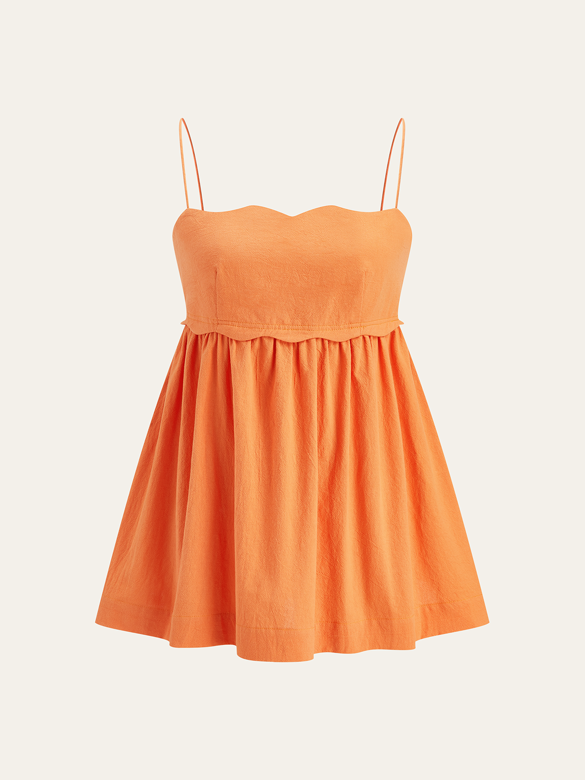 Ensemble caraco et short à ourlet festonné