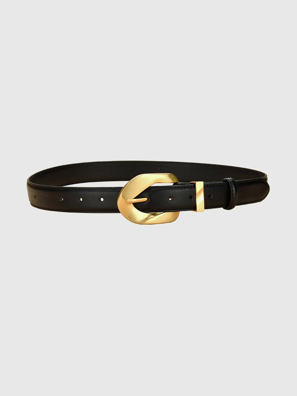 Ceinture à boucle dorée voyante