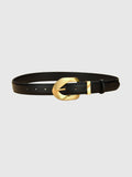 Ceinture à boucle dorée voyante