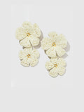 Gilded Lace Petal Earrings