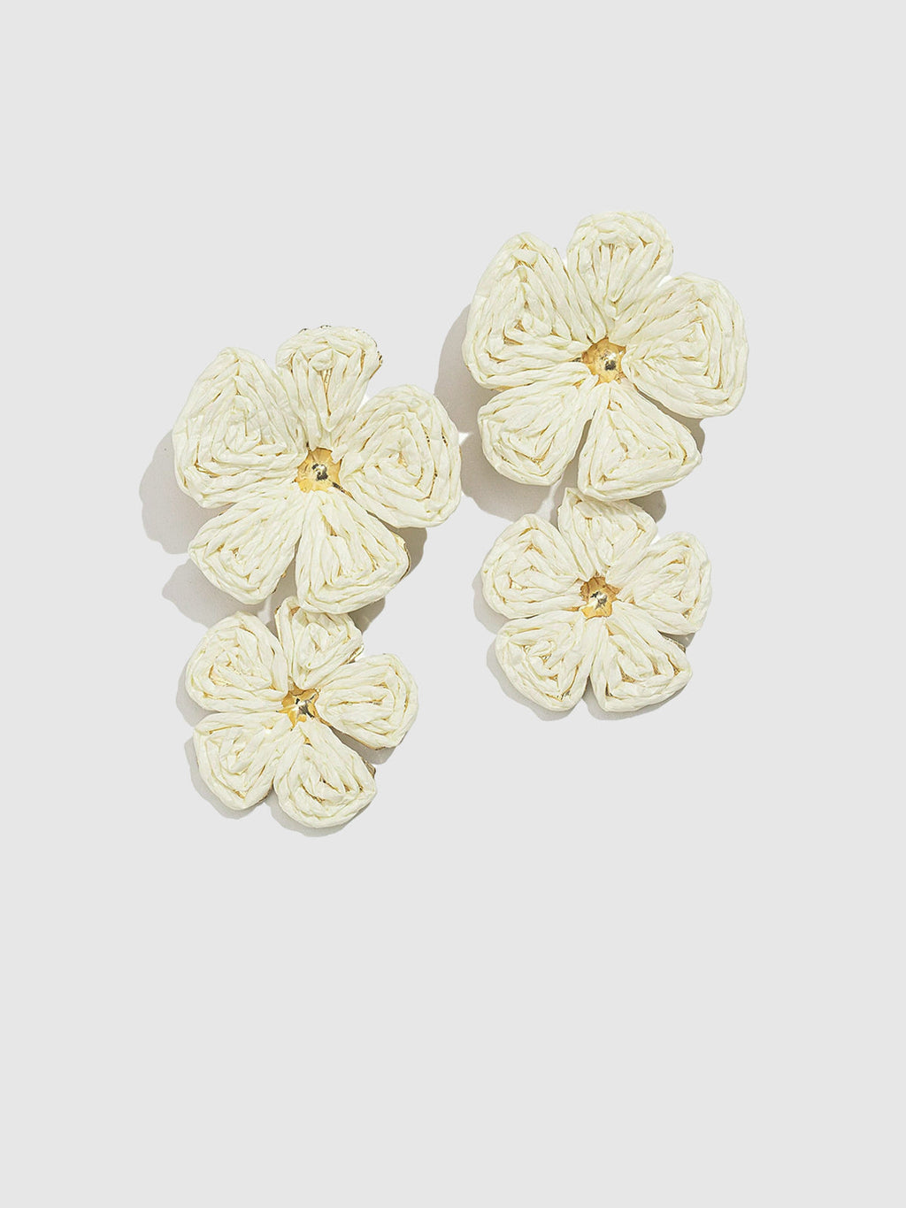 Gilded Lace Petal Earrings