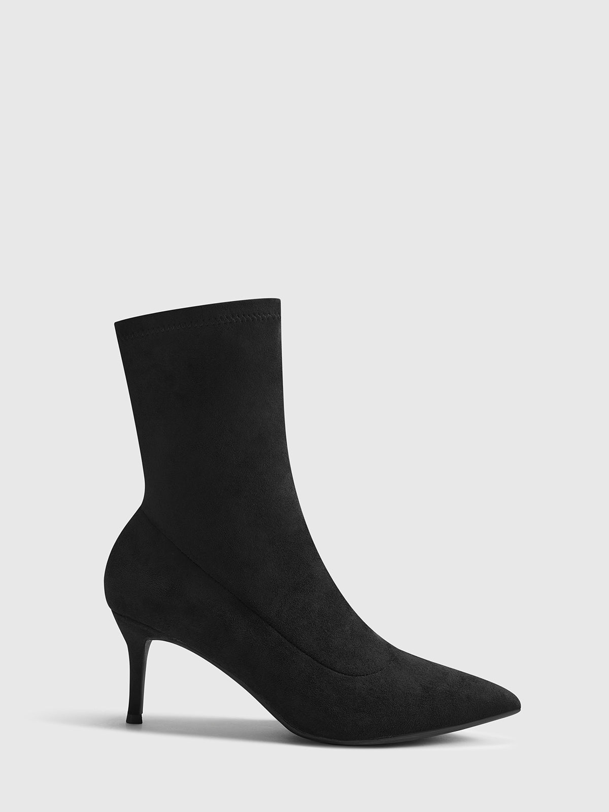 Slingback Heel Suede Ankle Boots