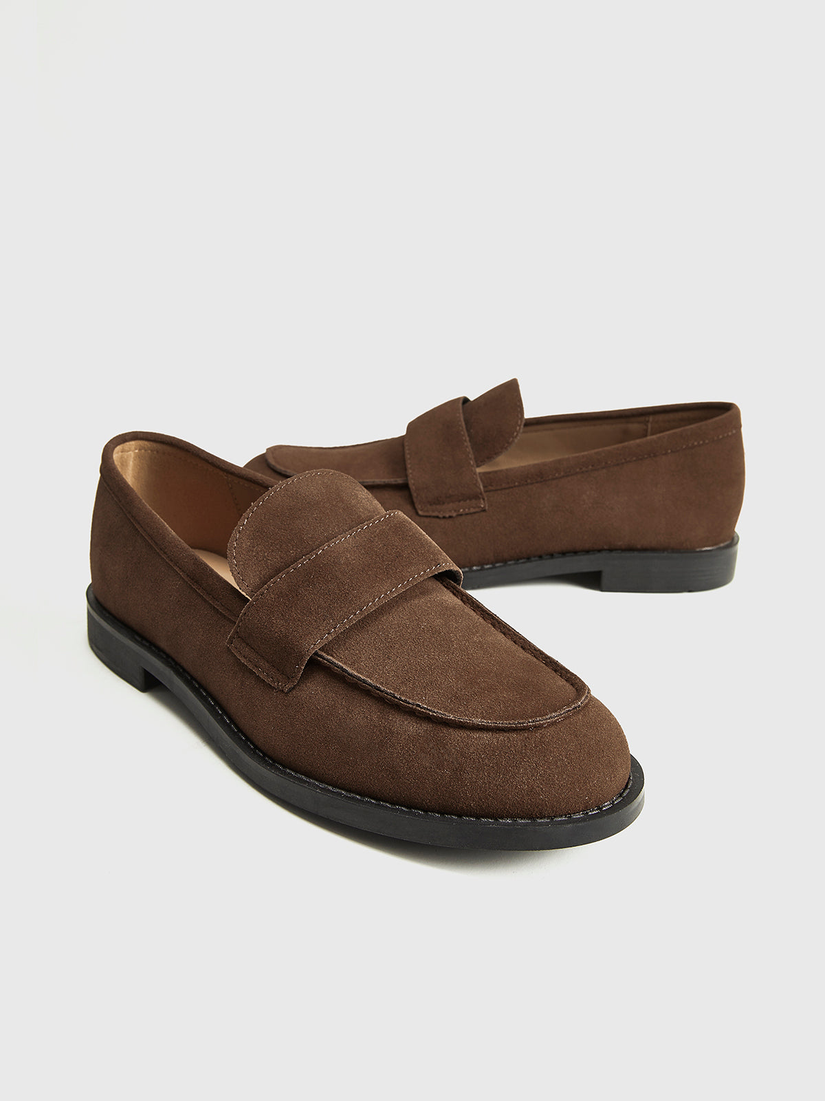 Suede Penny Loafers