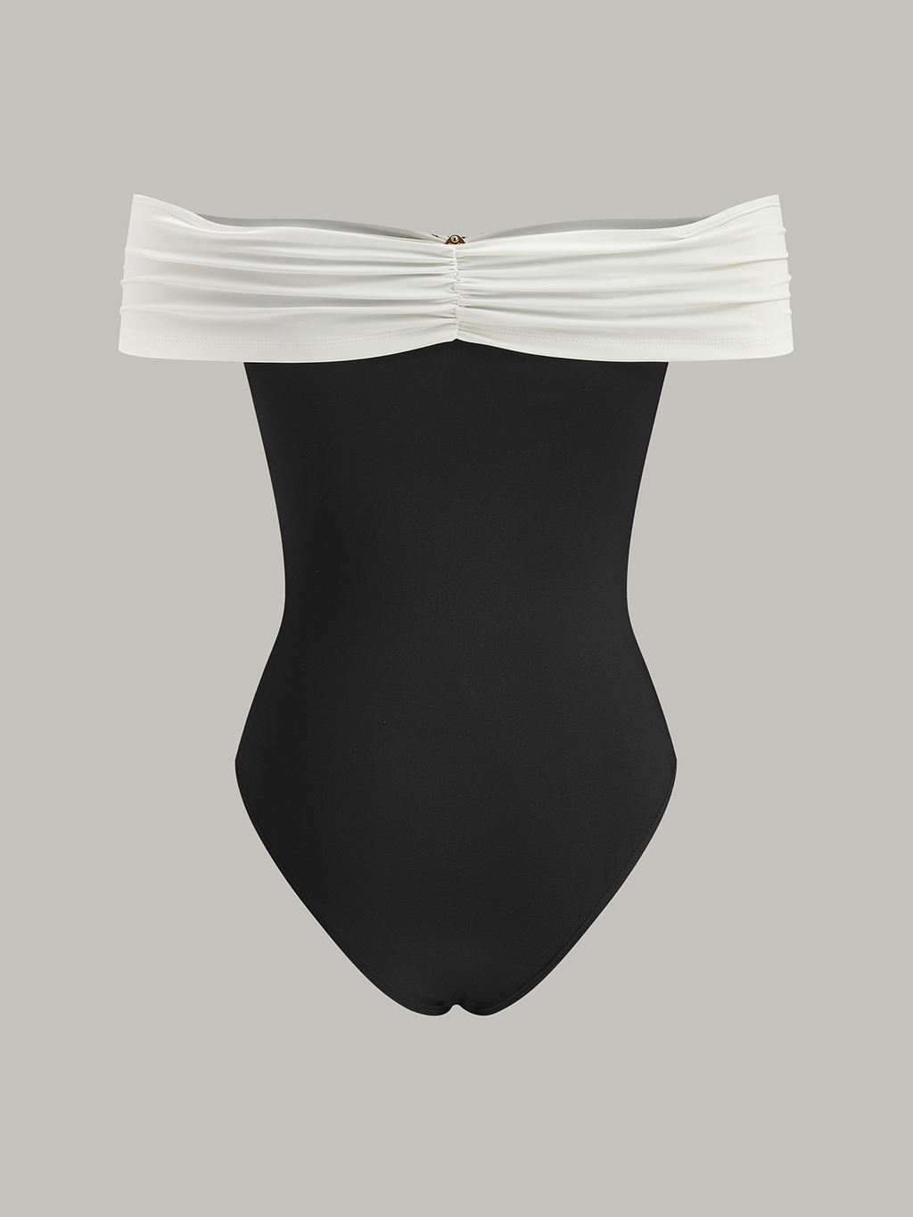 Metal Decor Off-Shoulder Bodysuit