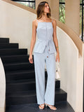 Mid-Waisted Wide-Leg Pants