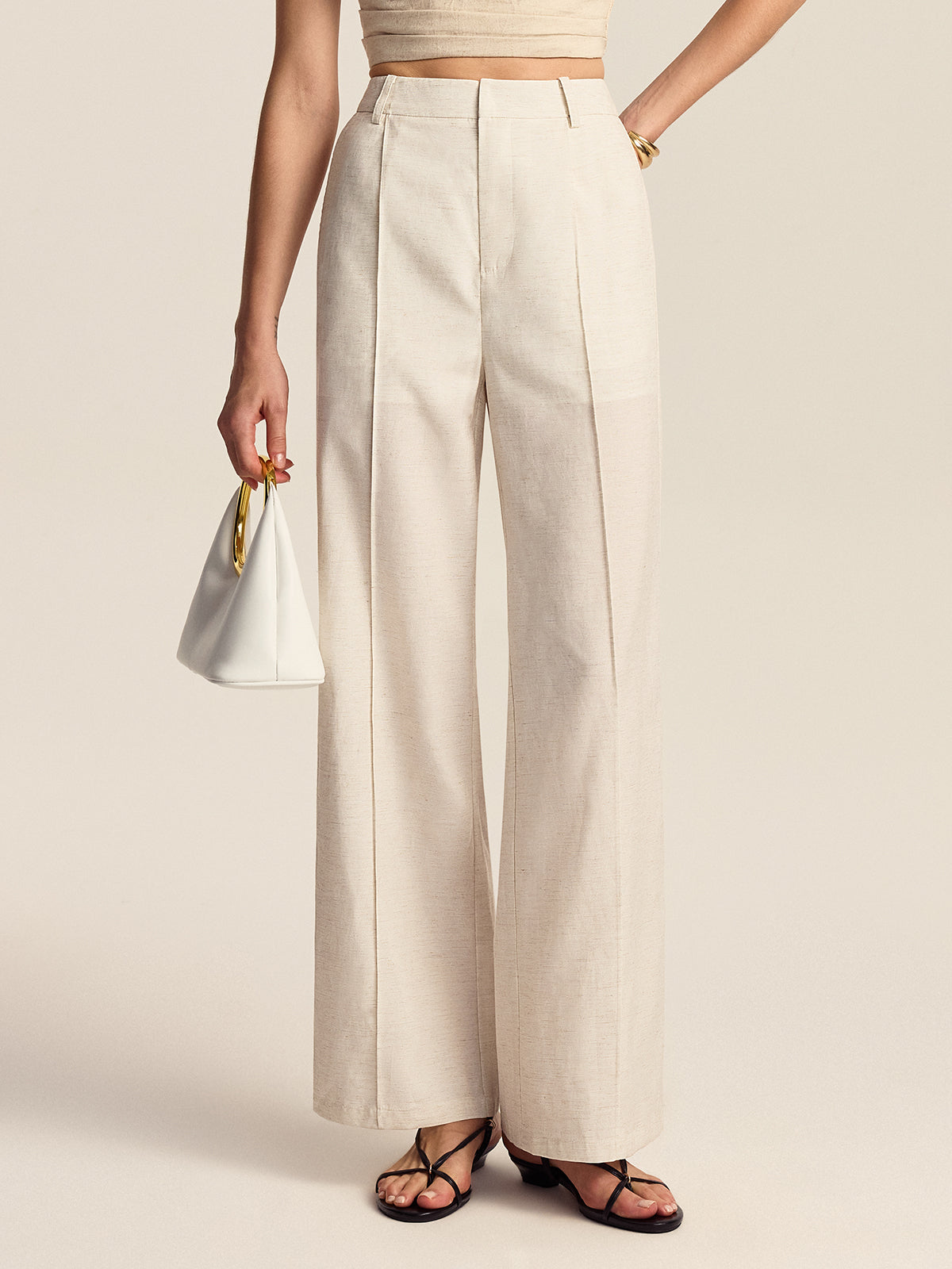 Sac fourre-tout à poignée circulaire en métal 