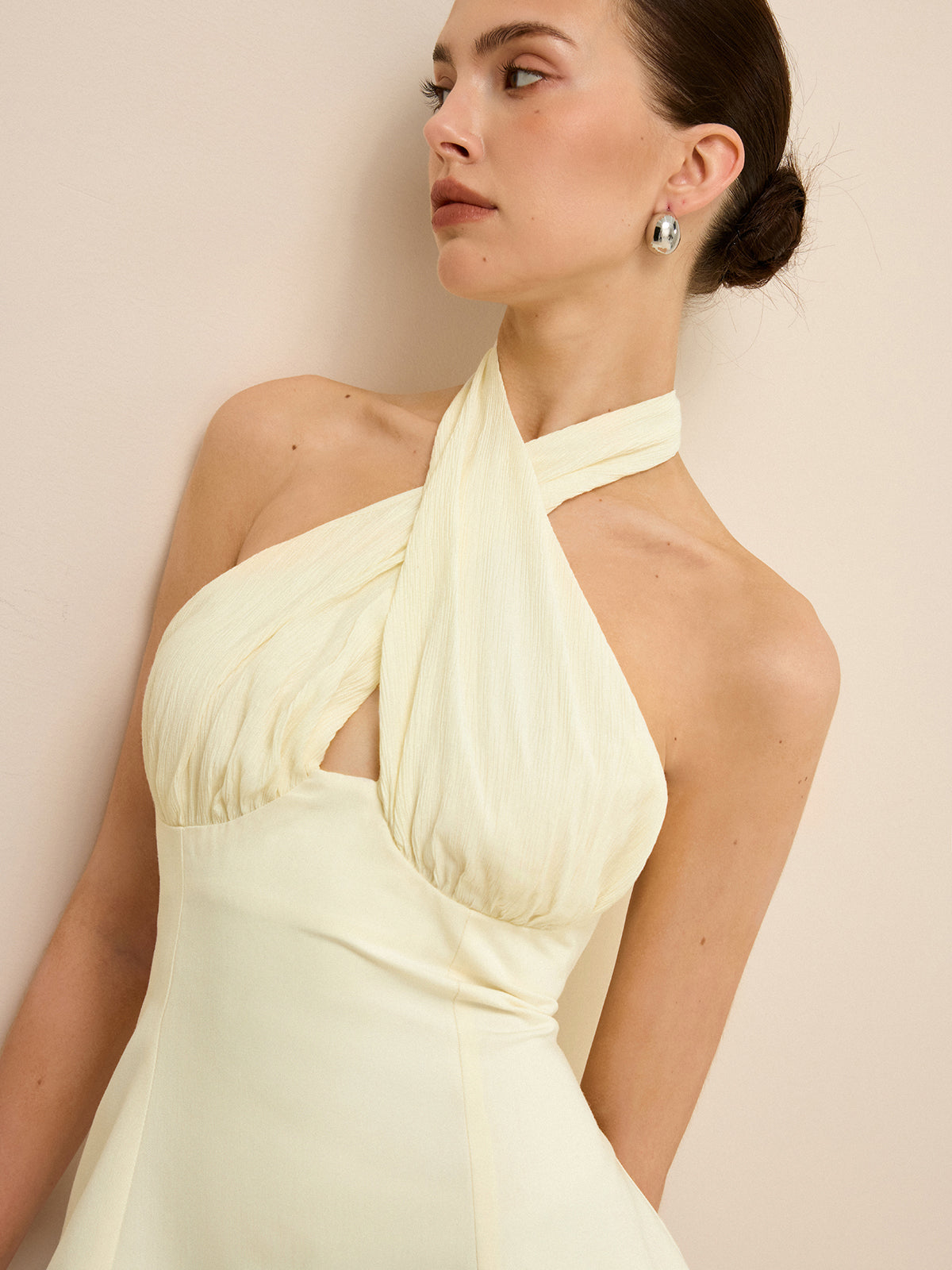 Cross-Over Halter Backless Tank Top