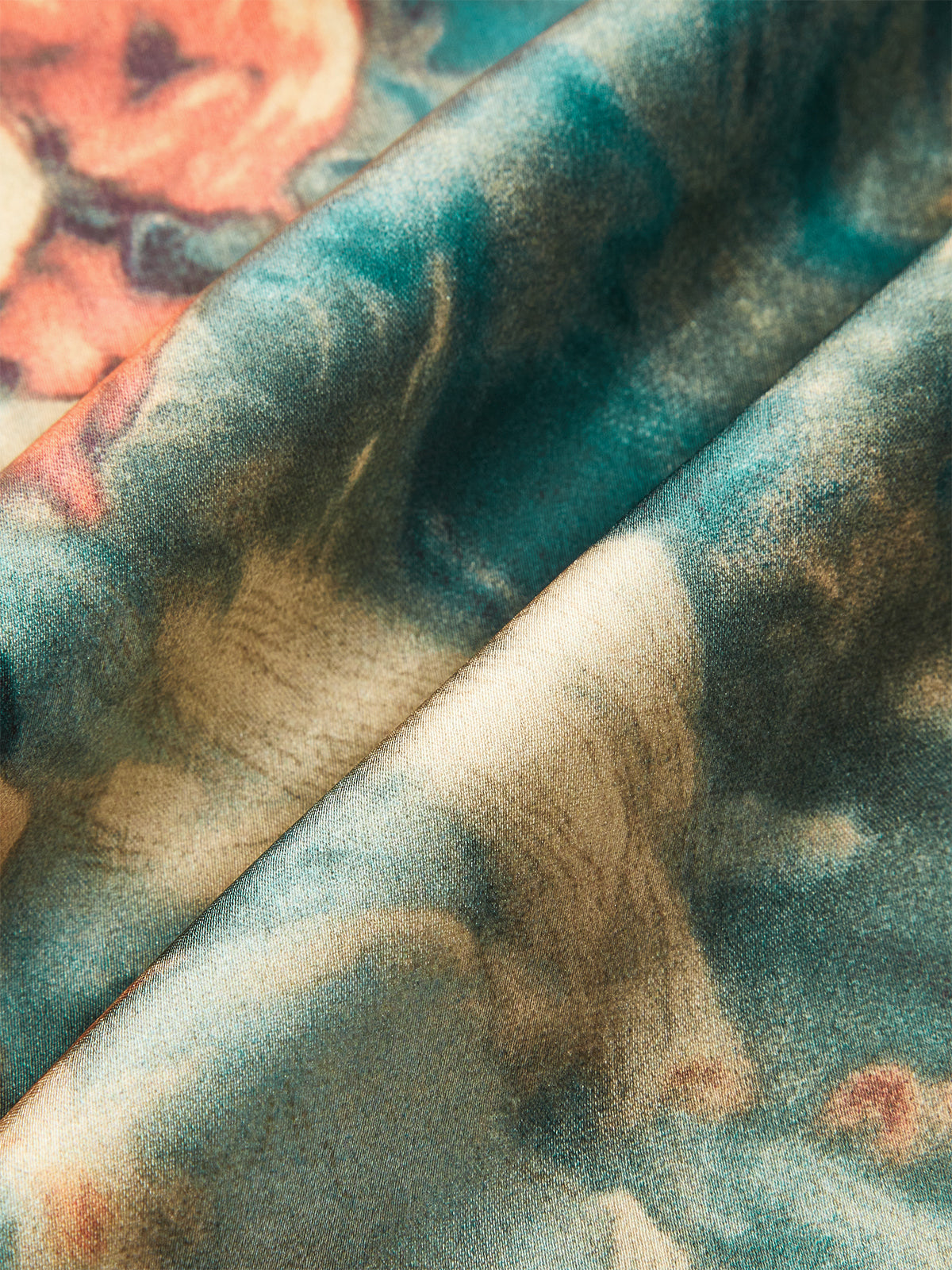 Bunter bedruckter Wickelminirock 