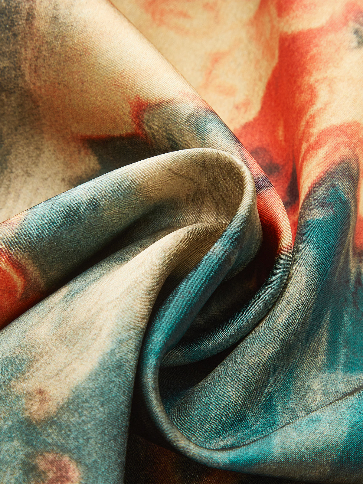 Bunter bedruckter Wickelminirock 