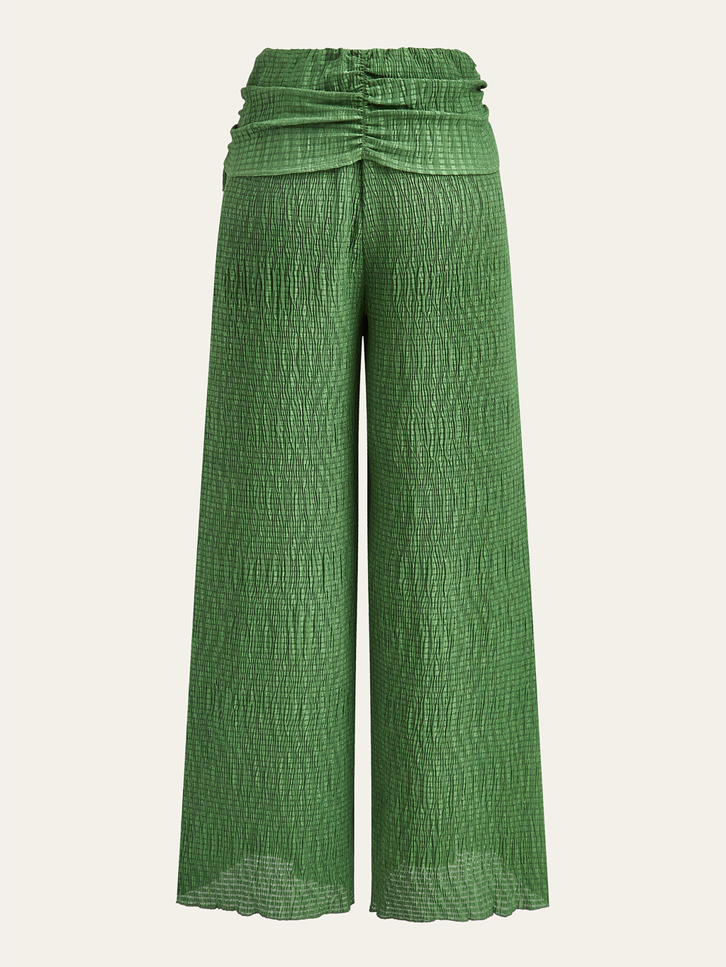 Pantalon ample à motif texturé