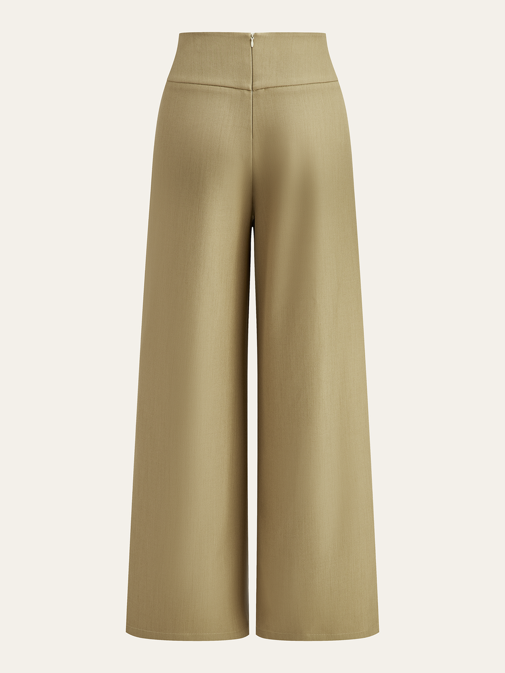 Asymmetric Ruched Mid-Waisted Pants