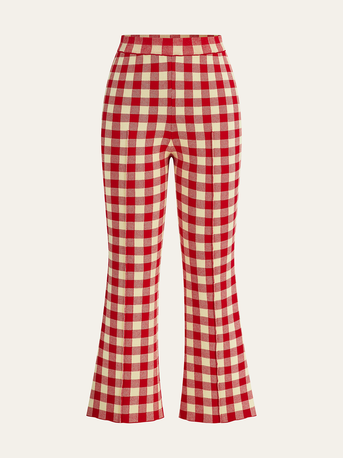Gingham Print Pants Set