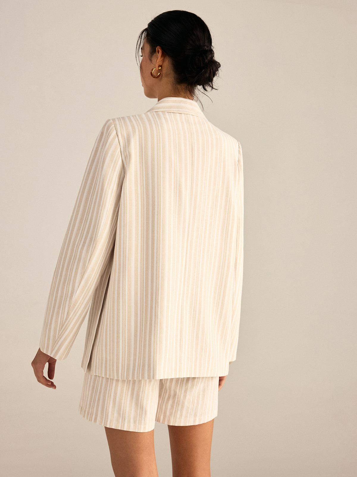 Blazer croisé rayé