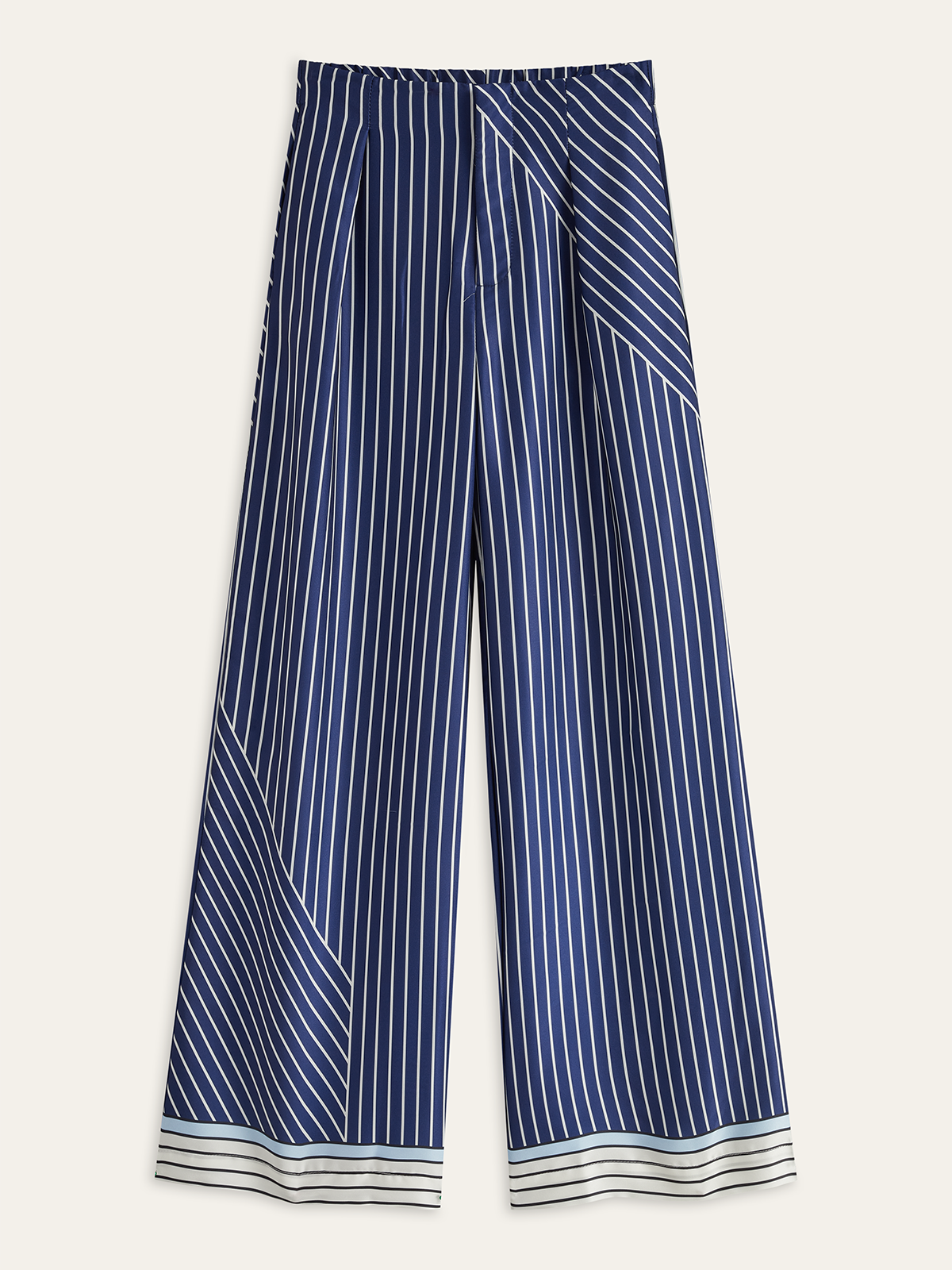 Asymmetrical Stripe Pants