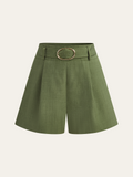Shorts Ceinturés à Poches