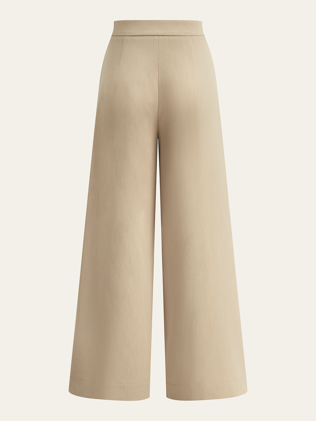 Pantalon plissé à jambes larges