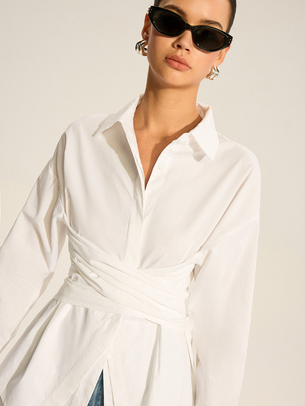 Langarmshirt mit Rückenbindung