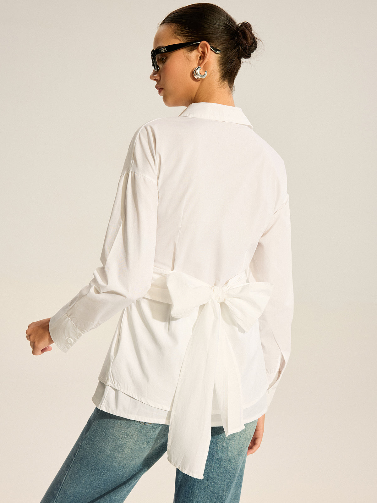 Langarmshirt mit Rückenbindung