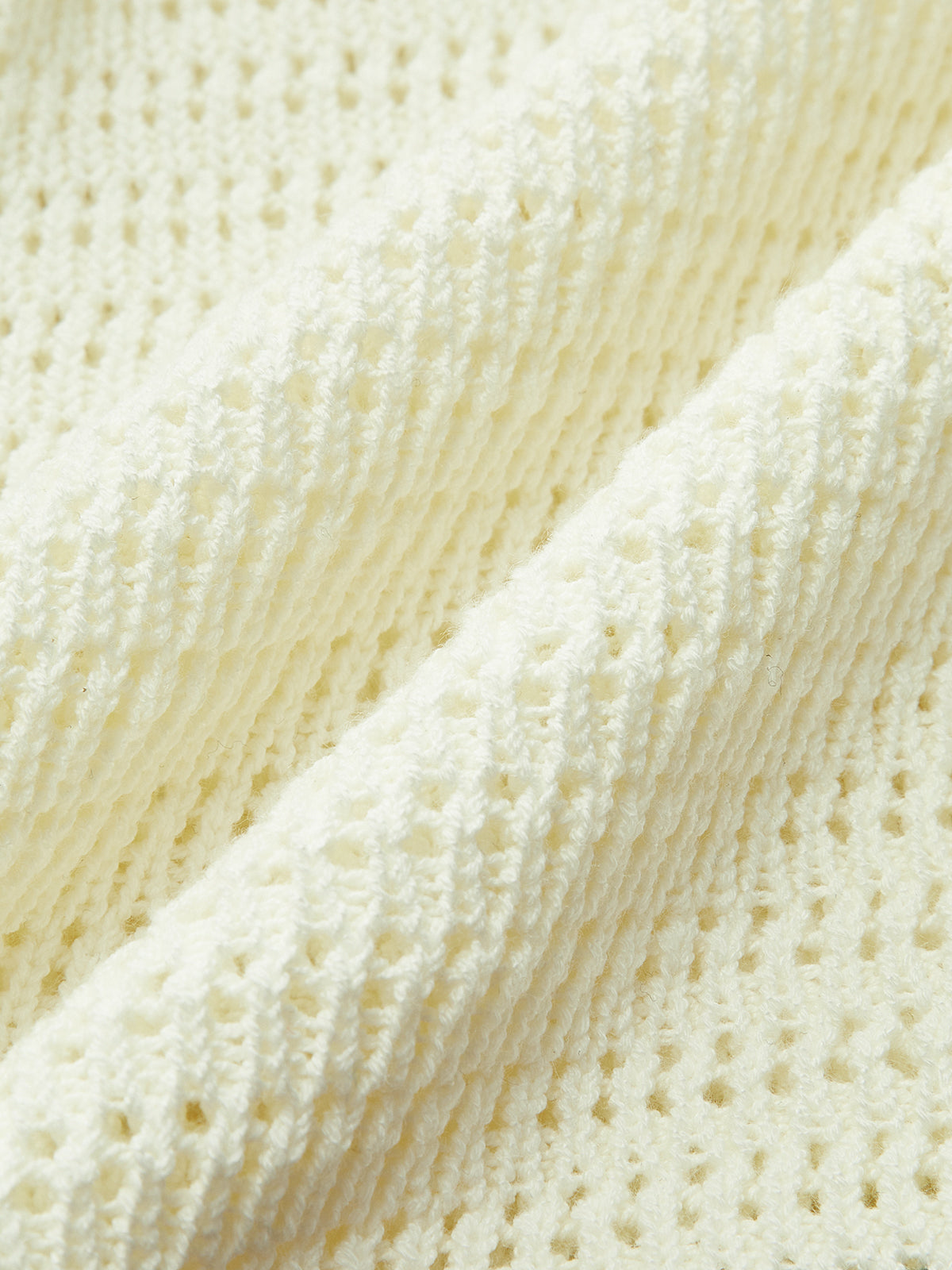 Kontrastbesatz-Stricktop mit Seestern-Knopf