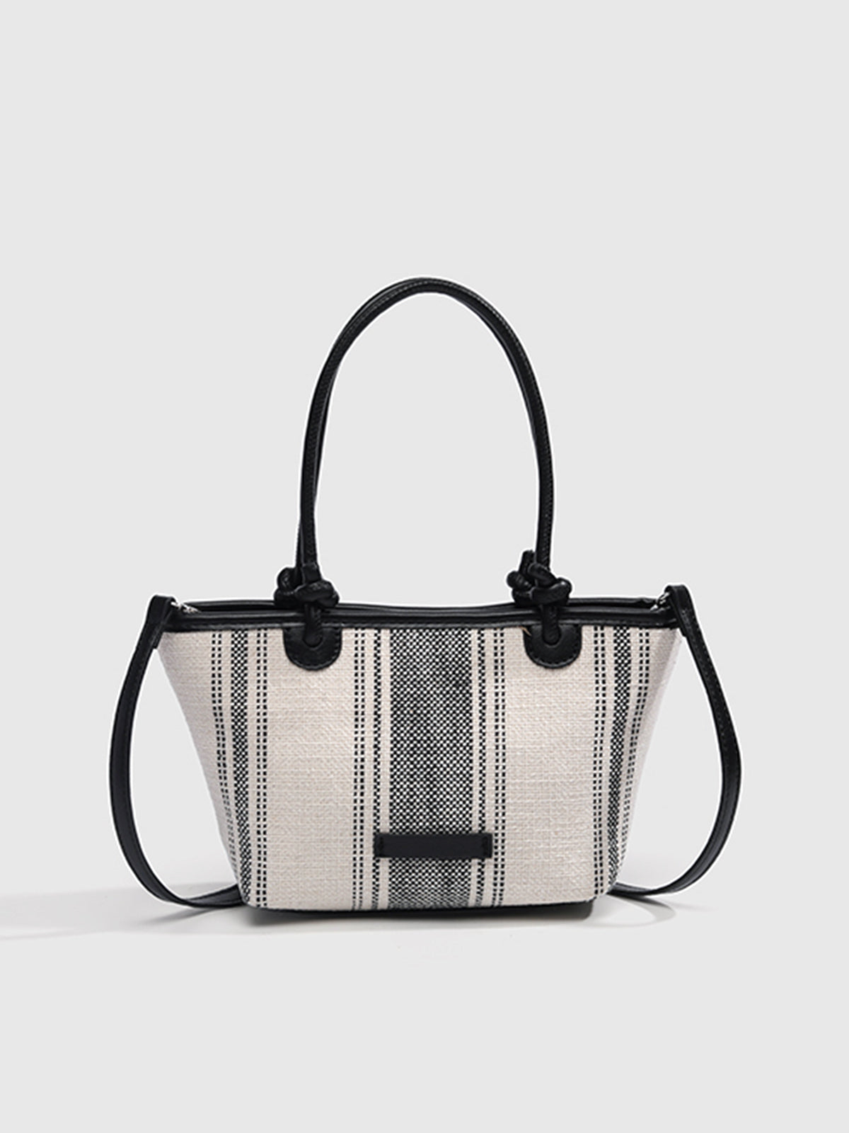 Gestreifte Leinentasche 