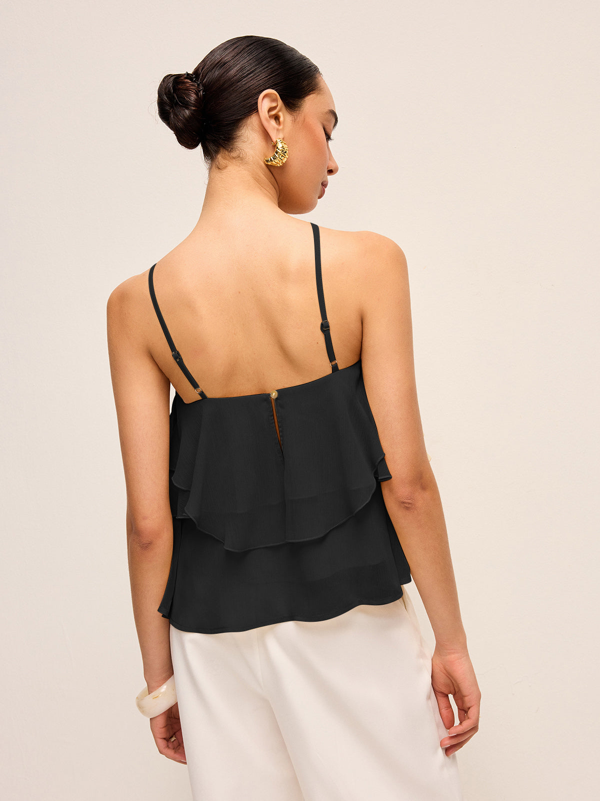 Floral Ruffle Halter Top