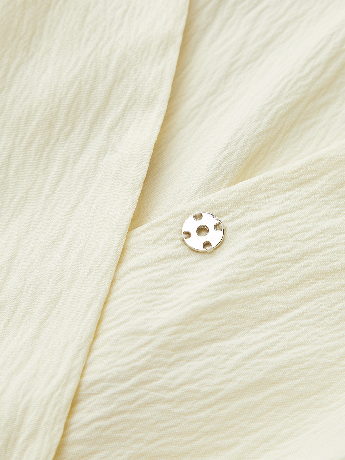 Haut à col froncé à manches courtes 