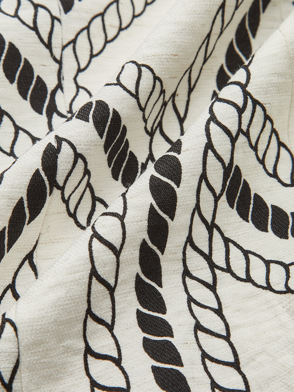 Rope-Pattern Print Vest