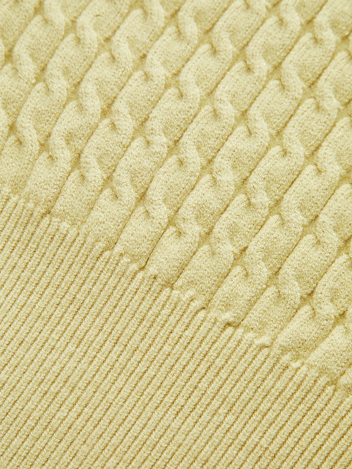 Metal Button Cable Knit Waist-Cinching Vest