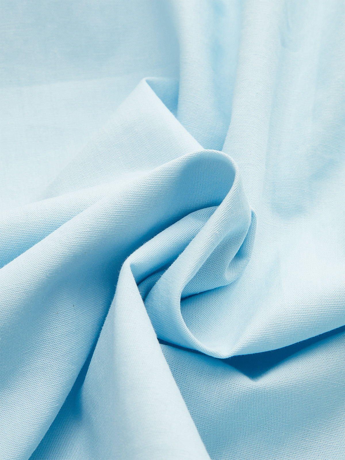 Robe courte en coton à encolure froncée 