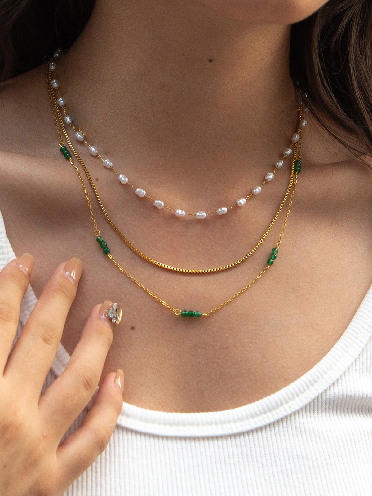 Collier de perles empilables