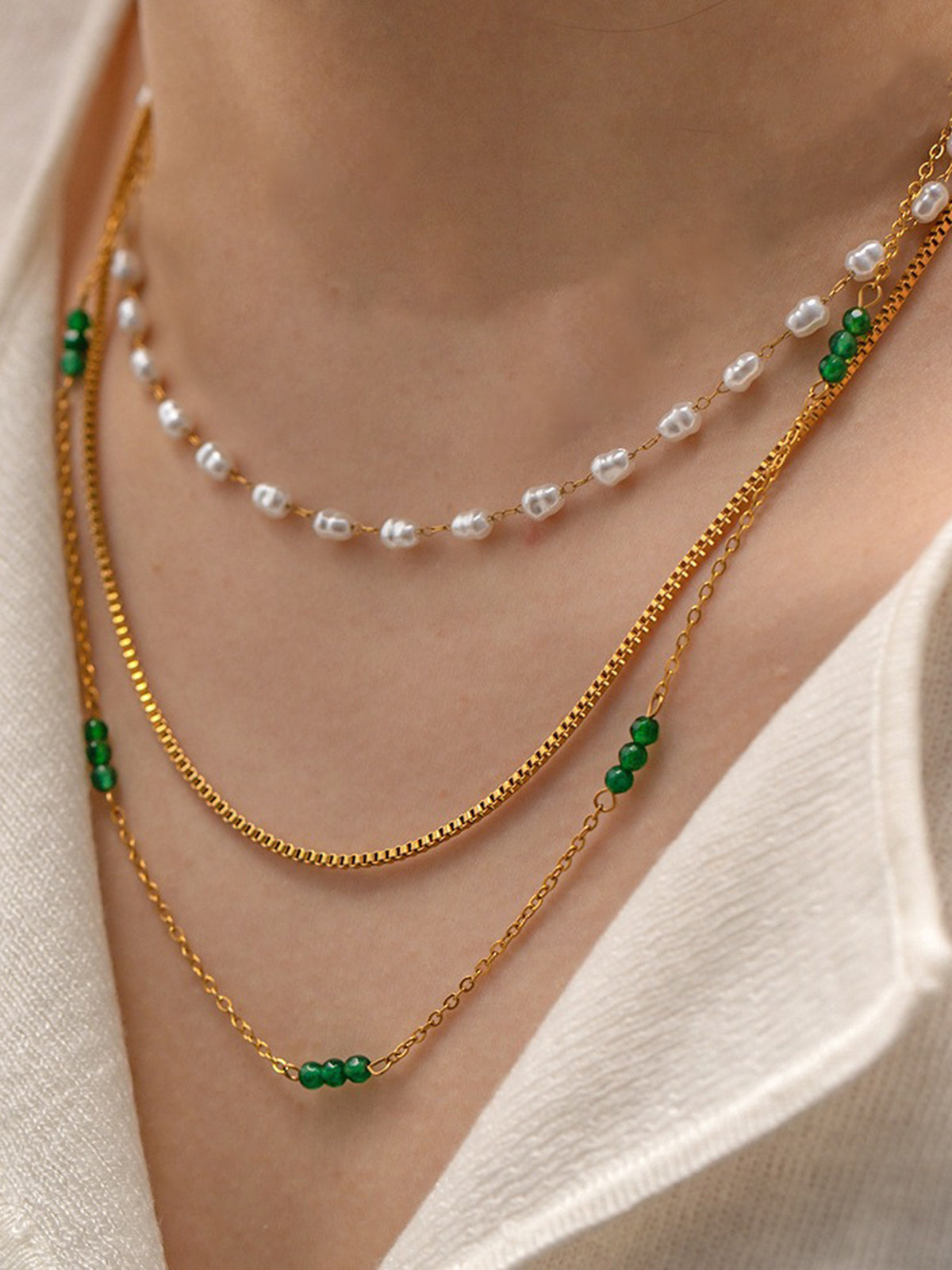 Collier de perles empilables