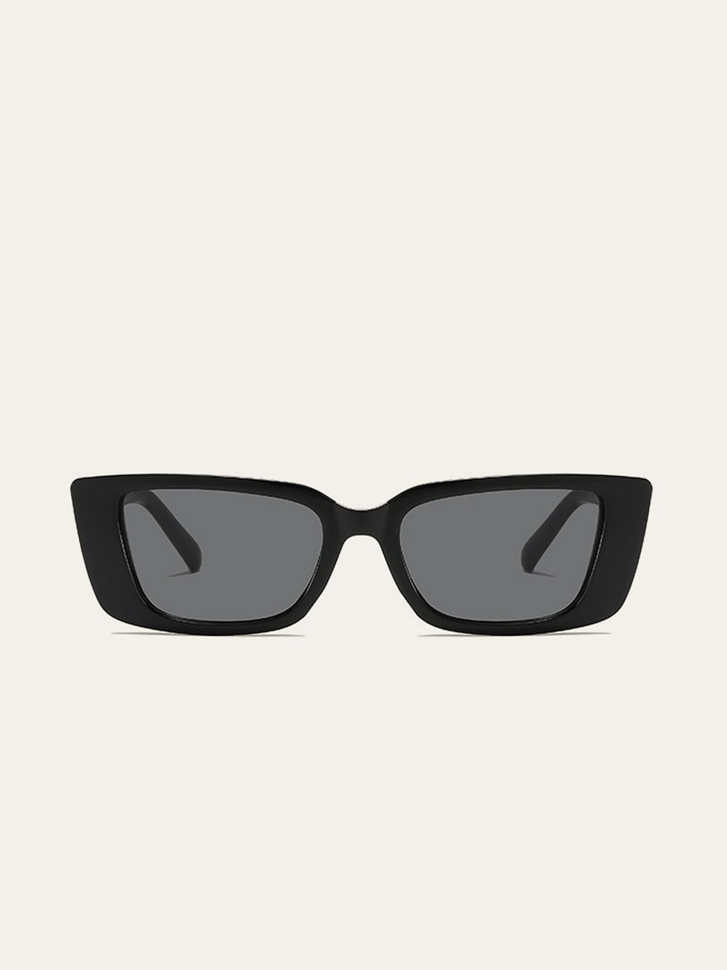 Rechteckige Sonnenbrille mit dekorativen Goldgelenken
