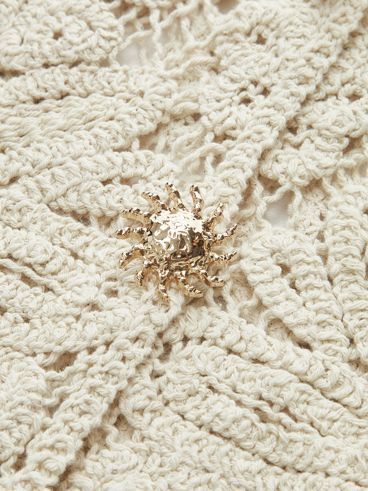 Débardeur ajouré en crochet de coton
