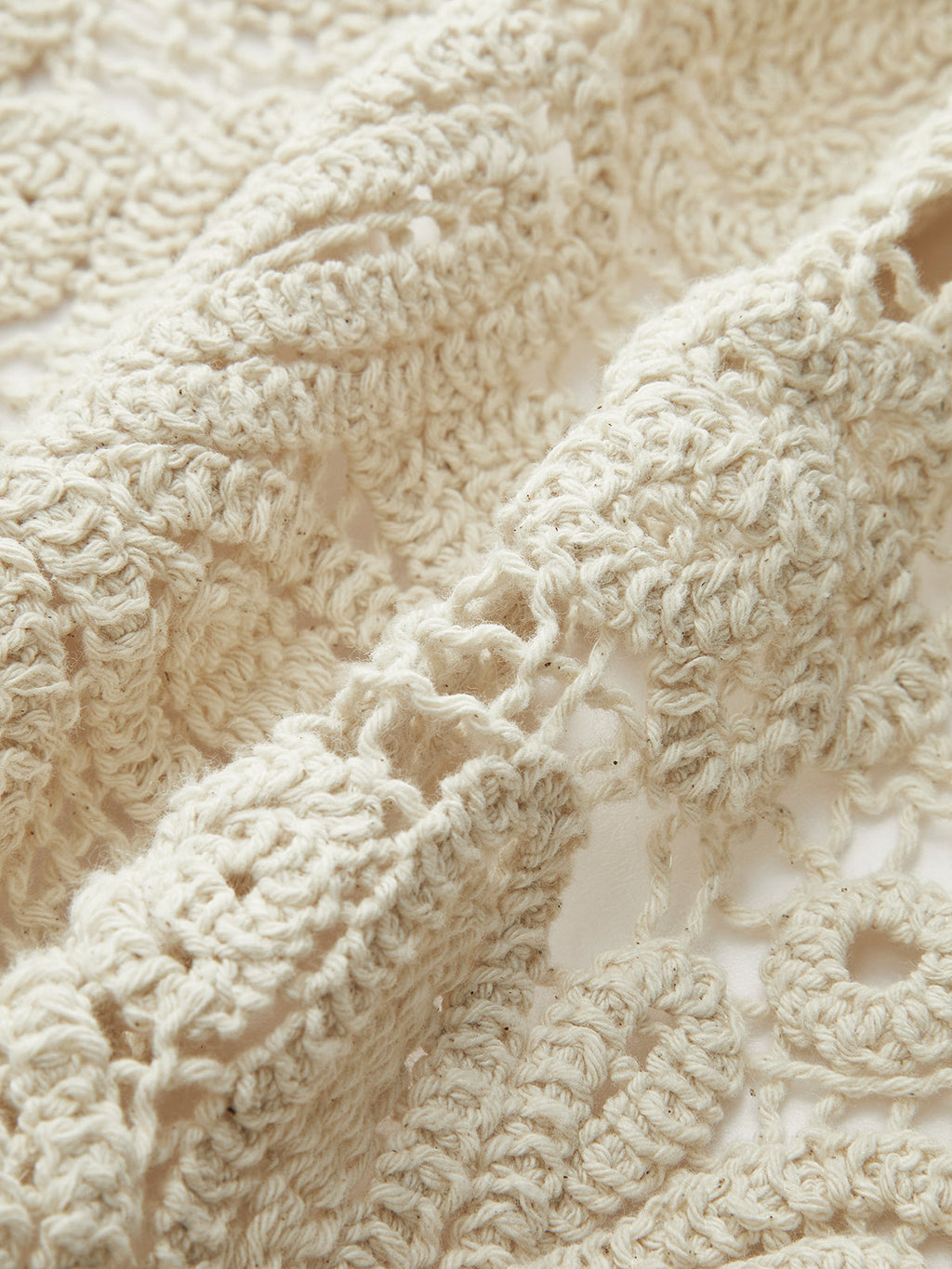 Débardeur ajouré en crochet de coton