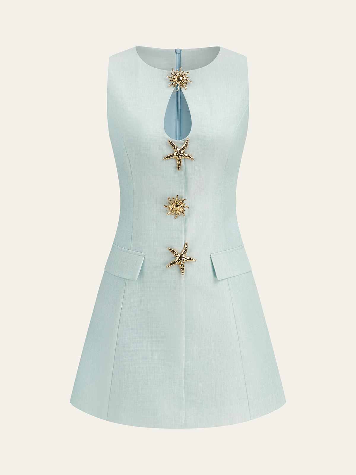 Robe à poches et imprimé floral 