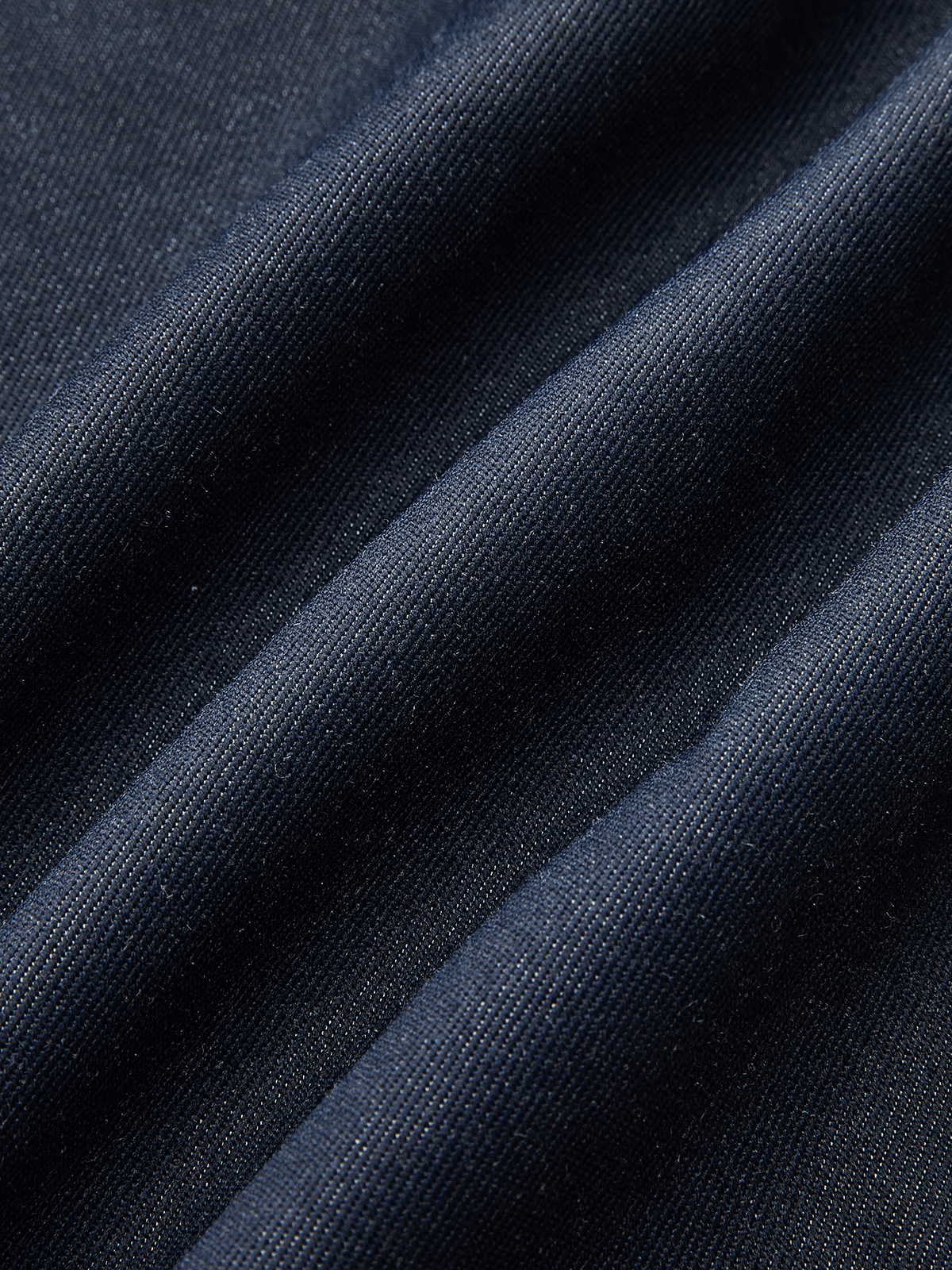 Denim V-Neck Ruched Midi Dress