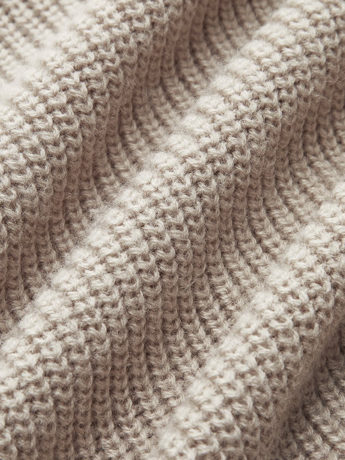 Tie Neck Contrast Trim Wool Blend Cardigan